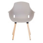 Chaise hema  coque polypro piet bois