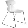 Chaise daryl polypro noir piet fil chrome