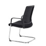 Grand fauteuil visiteur win pied chrome