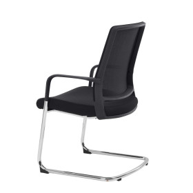 Grand fauteuil visiteur win pied chrome