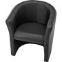 Chauffeuse smart imitation cuir noir