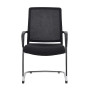 Grand fauteuil visiteur win pied chrome