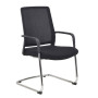 Grand fauteuil visiteur win pied chrome