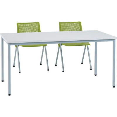 Table conference poly 120*60 coloris gris