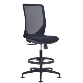 Tabouret haut elliot synchrone ass tissu dos resille