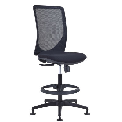 Tabouret haut elliot synchrone ass tissu dos resille