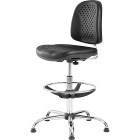 Tabouret terry haut polyurethane noir