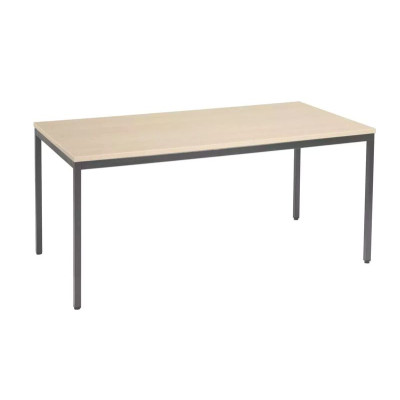 Table modulaire poly chene clair / anthracite 160 x 80cm