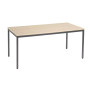 Table modulaire poly chene clair / anthracite 160 x 80cm