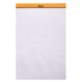 Bloc agrafé rhodia orange n°19 21x31,8cm 80f q.5x5 80g