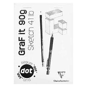 Bloc GraFiT A5 80F 90g Blanc°63 Dot
