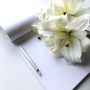 Bloc agrafé Rhodia WHITE N°18 21x29,7cm 80f ligné +marge 80g