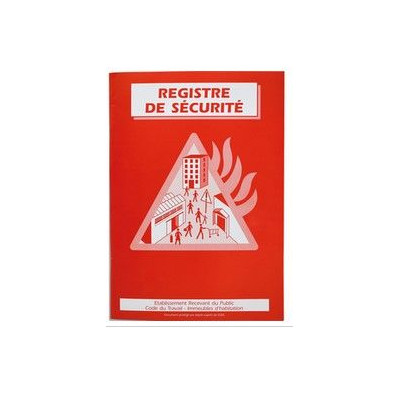 Wonday registre livret de securite 54p a4 n-reg-u100