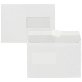 1 Env 162 x 229 Blanc 80 Grs avec Fen45 x 100 à 20/60 Patte auto-adhésive