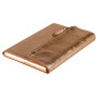 CUIRISÉ Porte-carnet A5,120p Ligné Cuivre