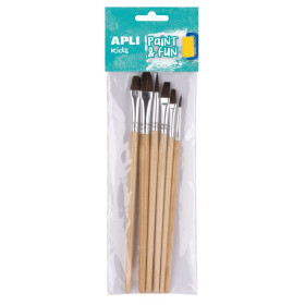 PINCEAUX EN BOIS DIMENSION ASSORTIES 6U