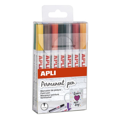 EXTRA FINE TIP PERMANENT PEN ASS.COL.14U