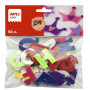 SACH 52 LETTRES ADHESIVES FEUTRINE