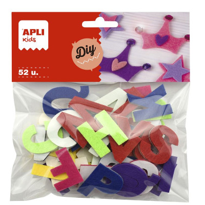 SACH 52 LETTRES ADHESIVES FEUTRINE