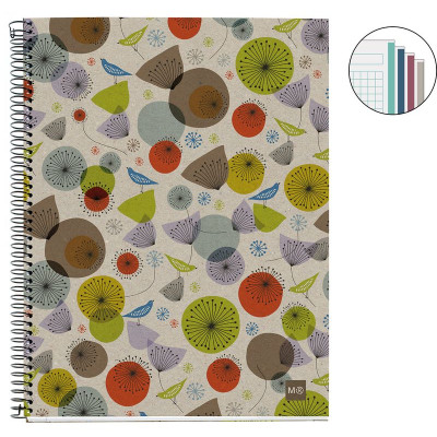 NB-4 A5 120F QUADR RECYCLE BIRDS 80GR