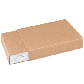 Etui Mousse simple cannelure polyu écru Dim Ext 350 x 280 x 80mm int dim. intern