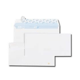 GPV Paquet de 50 Enveloppes blanches DL 110x220 90 g/m² précasées bande de prote