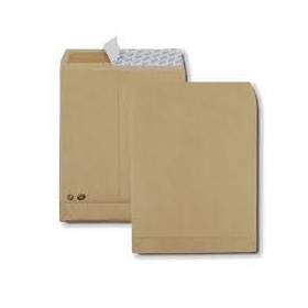 Boîte de 250 pochettes krafts C4 229x324 20g soufflets de 3cm