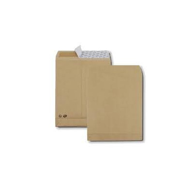 Boîte de 250 pochettes krafts C4 229x324 20g soufflets de 3cm