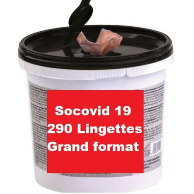 Bidon distributeur de 290 lingettes SOCOVID 19
