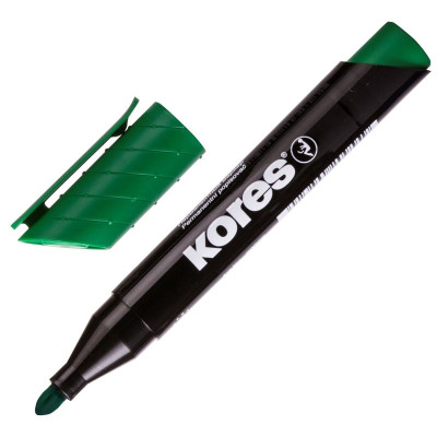 Kores Marqueur permanent K MARKER, pointe ogive, vert