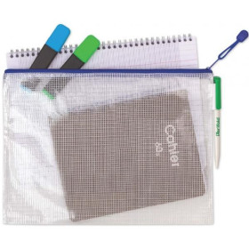Tarifold Pochette à zip ZIPPER, A4, PVC, Vert