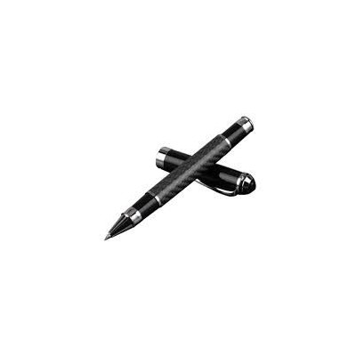 Stylo écriture à bille encre gel noir en fibre de carbone C