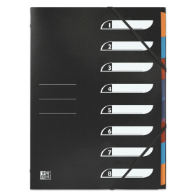 TRIEUR OXFORD A4 8P PP OPAQUE NOIR