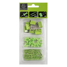 Kit de 58 attaches Iderama vert anis