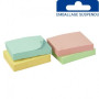 Bloc note repositionnable pastel 4 x 100 feuilles 50x37mm suspendu