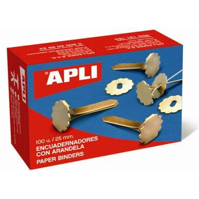 Boite 100 ATTACHES PARISIENNES 25MM.