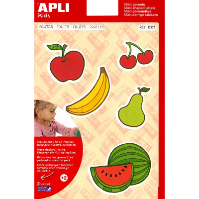 Pochette 22 MAXI GOMMETTES ENL FRUITS      OB