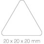 GOMMETTES TRGL NOIR 20 MM ROUL