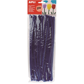 SACH 50 CHENILLES BLEU 30CM
