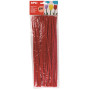 SACH 50 CHENILLES ROUGE 30CM