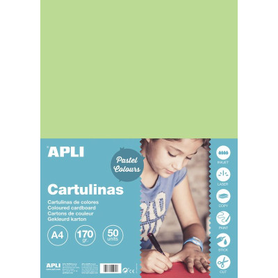 SACH. CARTON 170G A4 50F VERT CLAIR
