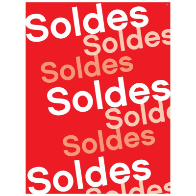 AFFICHE SOLDE 60X80 CM