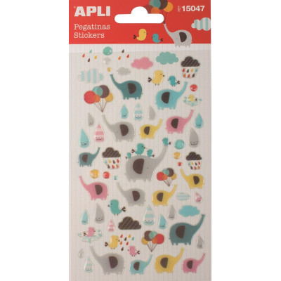 P 1F STICKERS ELEPHANTS                OB