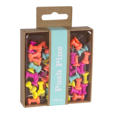 PUNAISES D'AFFICHAGE FLUOR COLLECTION 50