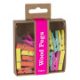 PINCES EN BOIS FLUOR COLLECTION 15U