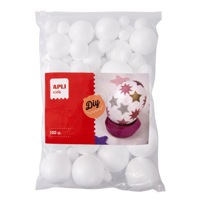 SACH 100 BOULES POLYSTYRENE MESURES DIV.