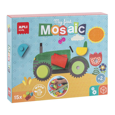 B.MON PREMIER JEU DE MOSAIC EN BOIS 15UOB