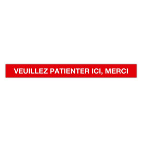 BAN AD VEUILLEZ PATIENTER ICI 100X10CMOB