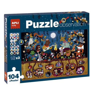 B. PUZZLE OBSERVATION FORÊT 104