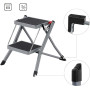 Marche pieds pliable 2 marches 57 x 49 x 5cm